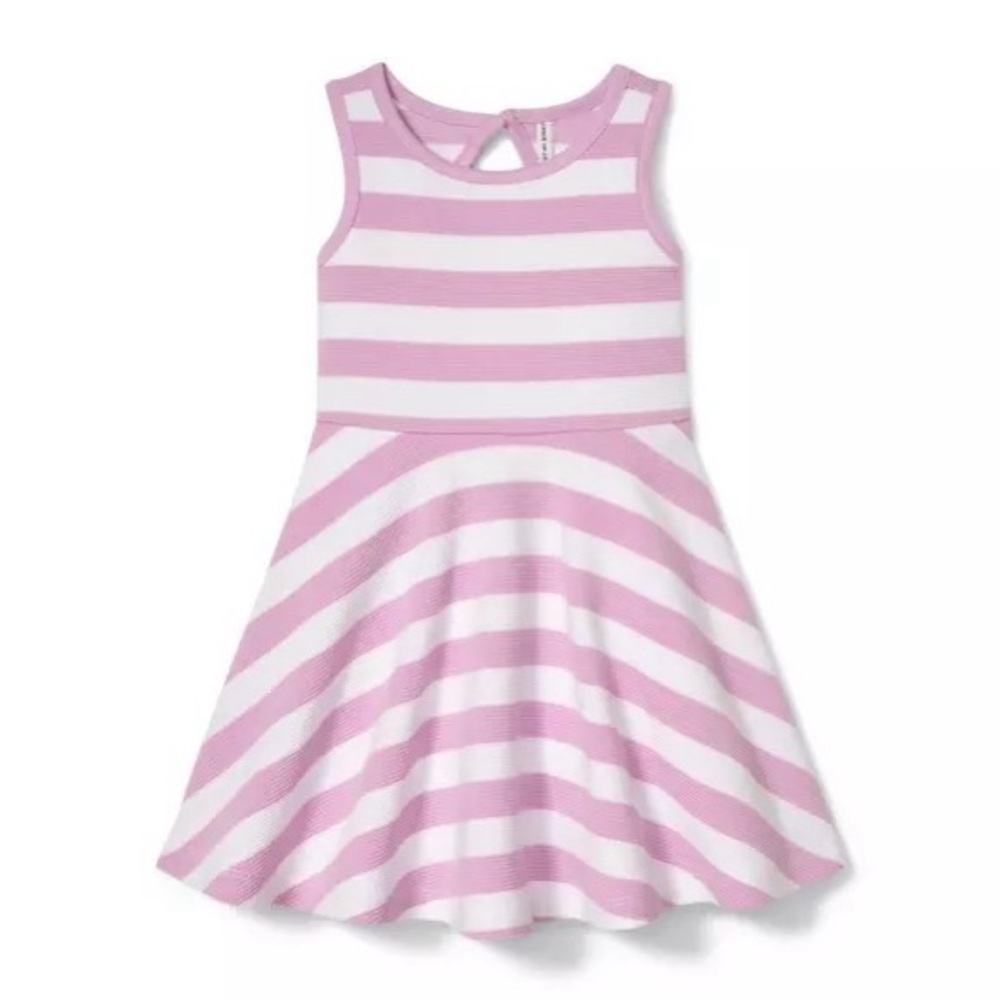 Janie and Jack Orchid & White Striped Dress | 12-18 months - Picture 8 of 9